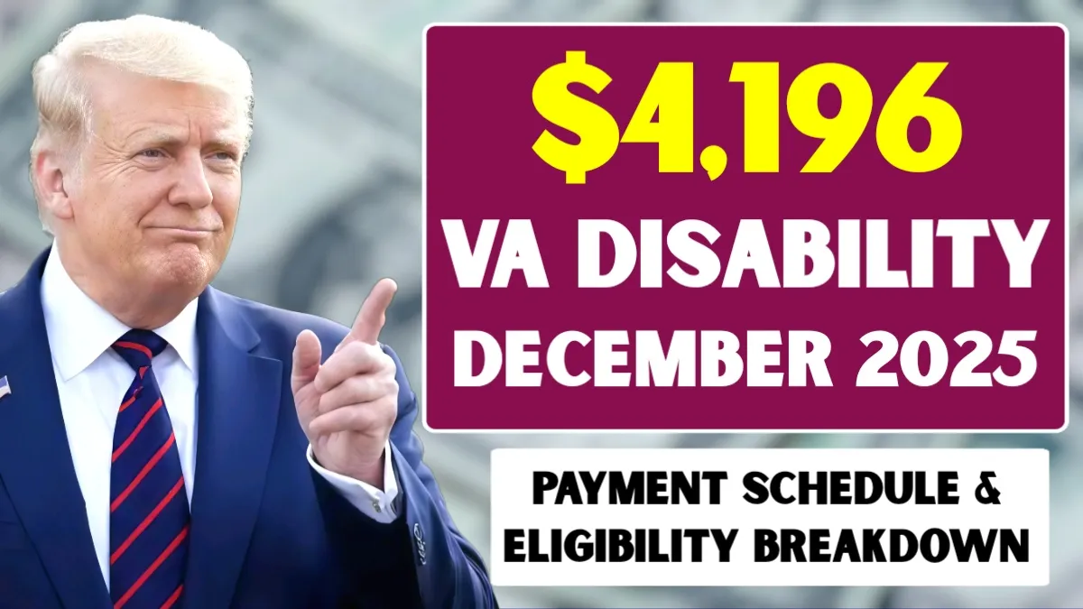 $4,196 VA Disability Pay Arriving in December 2025: New Rates, Exact Pay Date, and Full Eligibility Breakdown