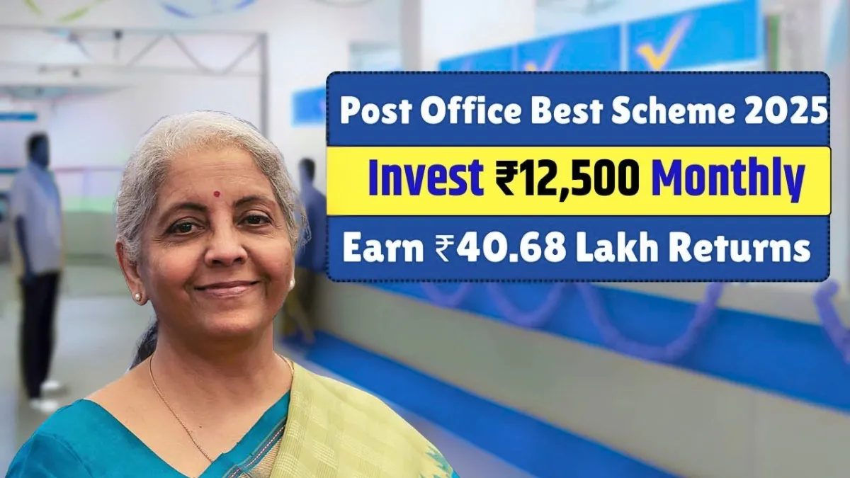 Post Office Investment 2025: Earn ₹40.68 Lakh by Saving Just ₹12,500 Monthly – Full Return Breakdown Revealed