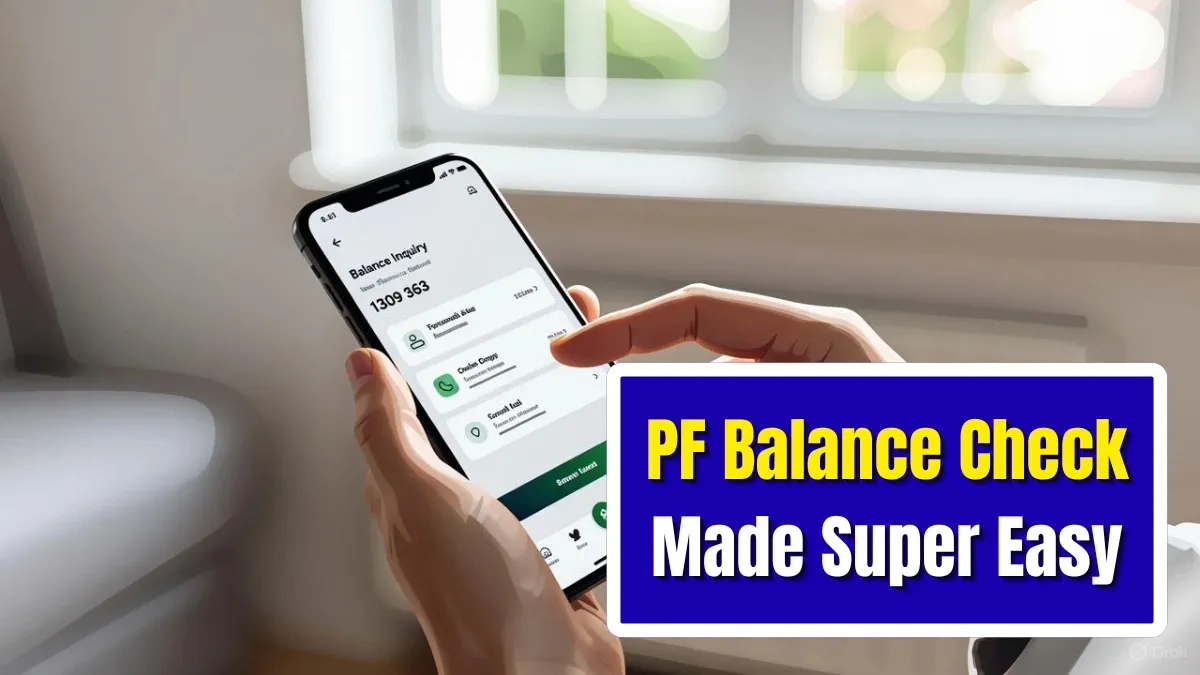PF Balance Check Made Effortless: Instantly View Your EPF Amount From Home in Seconds